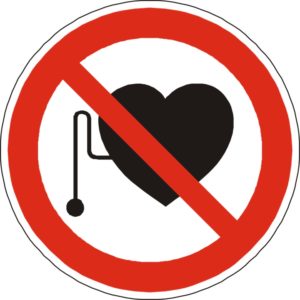 no heart pacemakers