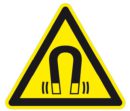 warning symbol magnetic field